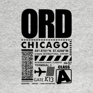 ORD O'Hare Chicago Airport T-Shirt